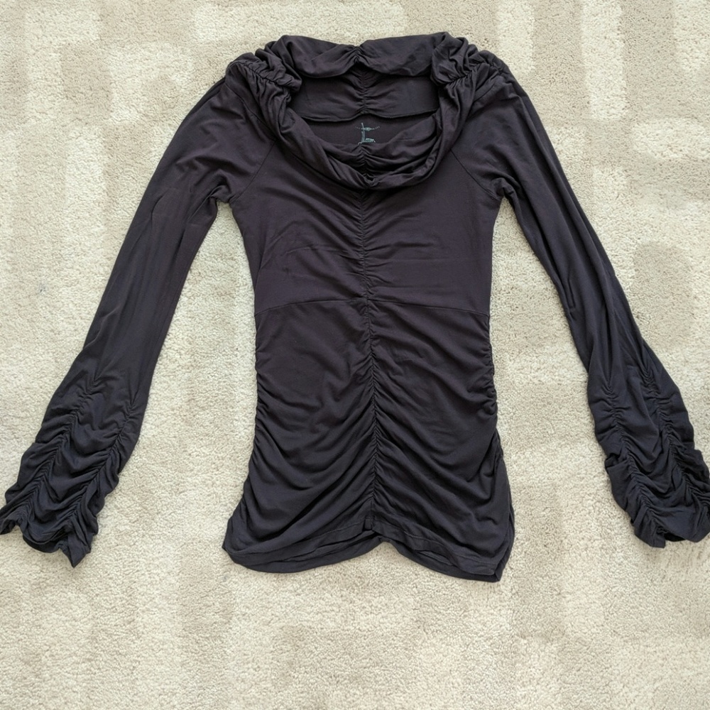 Leom Designs cowl neck Indah top - M